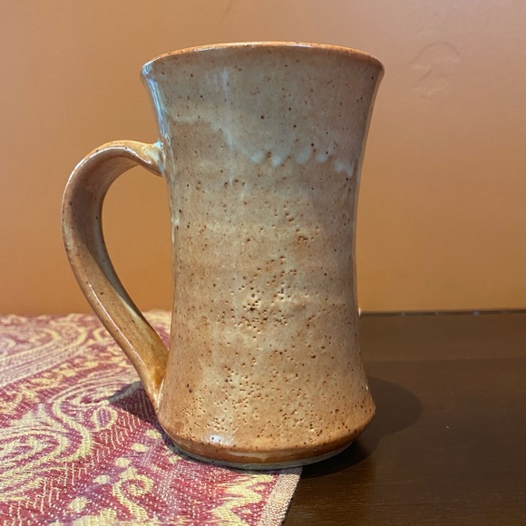 1980s Handmade Iris Stonewear Mug Set - Picture 3 of 9